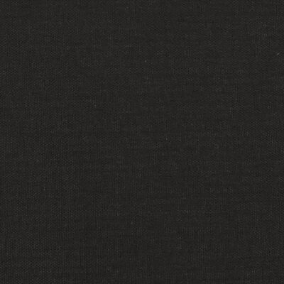 vidaXL 2-osobowa kanapa, czarna, tapicerowana tkaniną