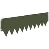 vidaXL Krawężnik do trawnika 20 pcs 103 x 30 cm metal Oliwkowy zielony