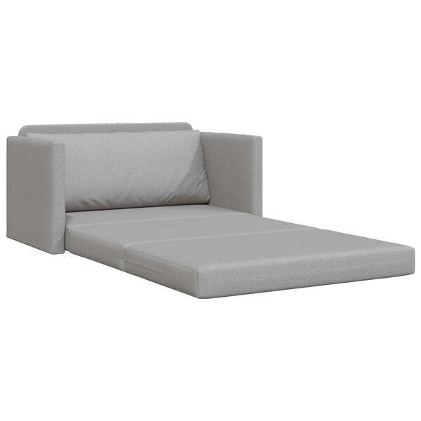 vidaXL Sofa Bed 110cm Szary chmur tkanina