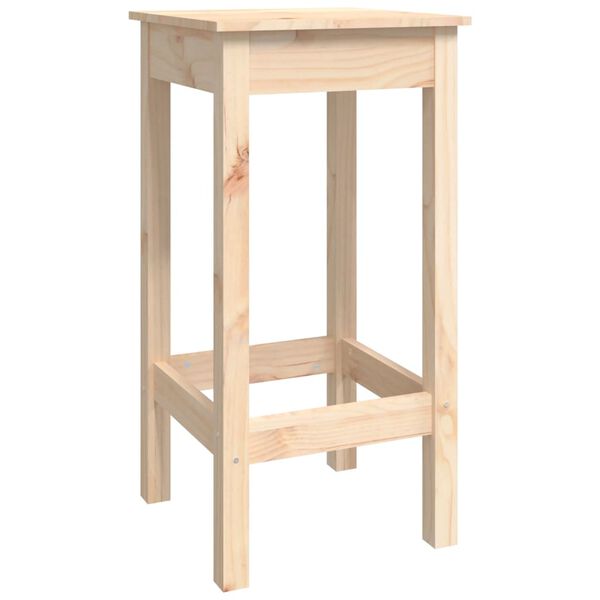 vidaXL 7-cz. zestaw mebli barowych, lite drewno sosnowe