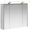 vidaXL Szafka z lustrem do łazienki Szary Sonoma 73,5 x 16 x 62,5 cm