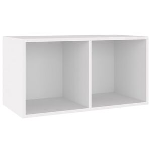 vidaXL Szafka na winyle, biała, 71x34x36 cm, materiał drewnopochodny