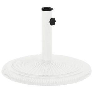 vidaXL Podstawa pod parasol, biała, 45x45x30 cm, żeliwo