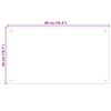 vidaXL Prz&oacute;d kuchenny 2 pcs Czarny 90 x 50 cm szkło hartowane