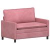 vidaXL Sofa r&oacute;żowy 126 x 81 x 87,5 cm Welur