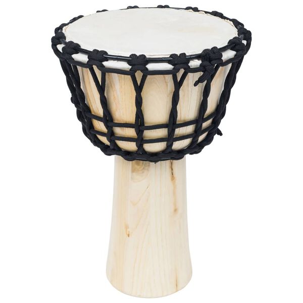 vidaXL Bęben djembe ze sznurkiem naciągowym, 25 cm, kozia sk&oacute;ra
