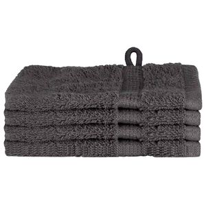 vidaXL Ręcznik Gościnny SOLUND 4 szt. Antracyt 15 x 21 cm 550 gsm