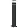 vidaXL Zewnętrzna lampa stojąca, czarna, 80 cm, aluminium
