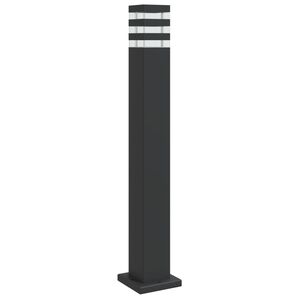 vidaXL Zewnętrzna lampa stojąca, czarna, 80 cm, aluminium