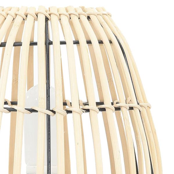 vidaXL Lampa stołowa, wiklinowa, 60 W, 20x27 cm, E27