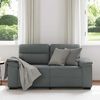 vidaXL Sofa 2-osobowa Ciemnoszara 160x81x84 cm Tkanina