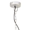 vidaXL Industrialna lampa wisząca, 25 W, srebrna, okrągła, 41 cm, E27