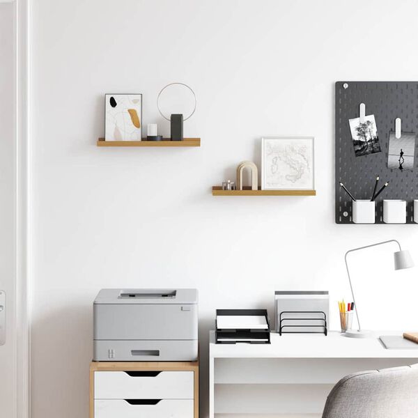 vidaXL P&oacute;łka ścienna z p&oacute;łką 2 pcs Beżowy 40 x 9 x 3 cm