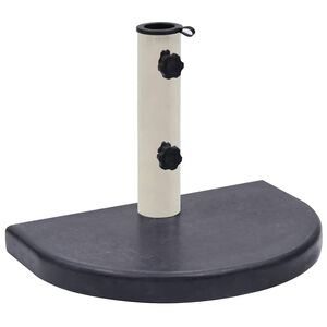 vidaXL Stojak pod parasol, czarny, 40x28x4 cm, granitowy