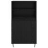 vidaXL Highboard Czarny 60 x 36 x 110 cm Materiał drewnopochodny