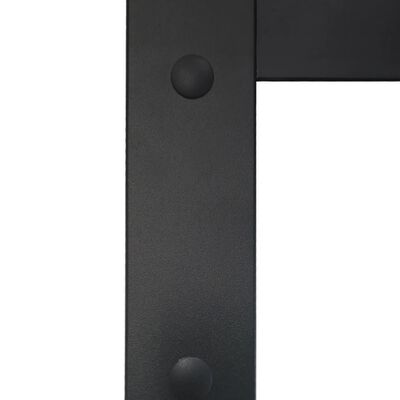 vidaXL Drzwi przesuwne, aluminium i szkło ESG, z osprzętem, 76x205 cm