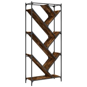 vidaXL Regał, przydymiony dąb, 79x30x180 cm, materiał drewnopochodny