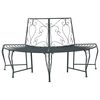 vidaXL Ławka Drzewna 4-Liczba miejsc 160 x 80 x 89 cm Stal