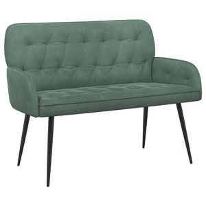 vidaXL Sofa dwuosobowa z metalowymi n&oacute;żkami 2-osobowy Zielony morski