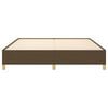 vidaXL Rama łóżka bez materaca, ciemnobrązowa, 160x200 cm, tkanina
