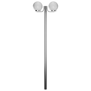 vidaXL Lampa ogrodowa na słupku, 2 kule, 220 cm