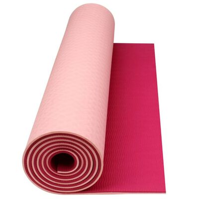 Avento mata do ćwiczeń fitness i jogi w kolorze fuksja/róż