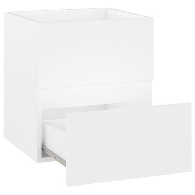 vidaXL Szafka pod umywalkę, biała, 41x38,5x45 cm, płyta wiórowa