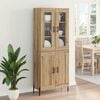 vidaXL Highboard Dąb rzemieślniczy 69,5 x 34 x 180 cm