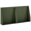 vidaXL Mur oporowy 2 szt. 40 x 12 x 30 cm Stal Oliwkowy zielony
