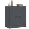 vidaXL Szafka boczna, antracytowa, 67x39x73 cm, stal