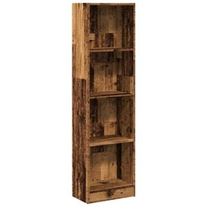 vidaXL Regał, stare drewno, 40x24x143 cm, materiał drewnopochodny