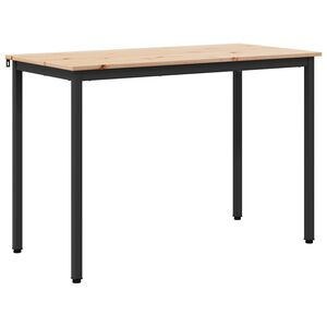 vidaXL St&oacute;ł jadalny Naturalny 110 x 55 x 75 cm Lite drewno sosnowe