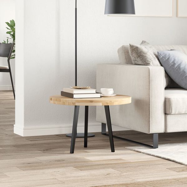 vidaXL Blat do stolika, okrągły, &Oslash;60x4 cm, lite drewno akacjowe