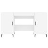 vidaXL Biurko, białe, 140x50x75 cm, materiał drewnopochodny