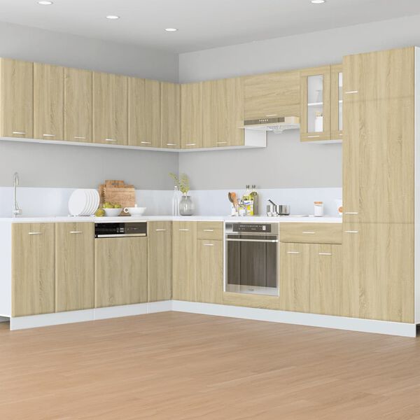 vidaXL Szafka na lodówkę "Lyon" kolor dąb sonoma 60x57x207 cm