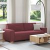 vidaXL Sofa 3-osobowa w kolorze czerwonego wina 180 cm Tkanina