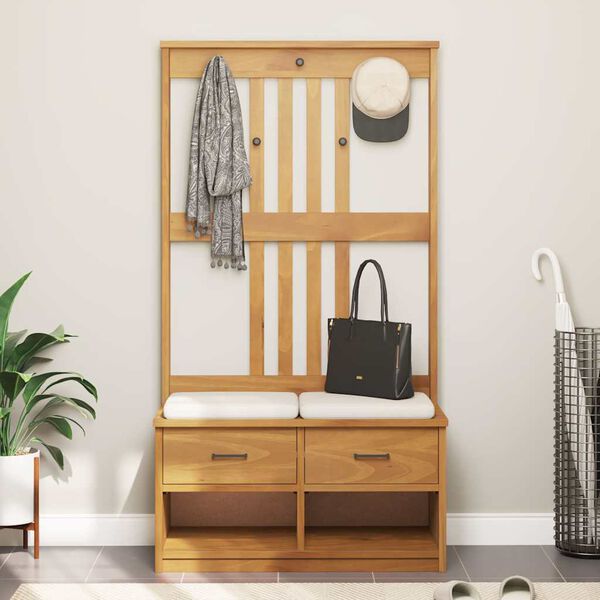 vidaXL Drzewko do przedpokoju „SANDNES” lite drewno sosnowe