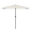 vidaXL Parasol ogrodowy na stalowym słupku, biały, 300x200x250 cm