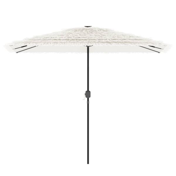 vidaXL Parasol ogrodowy na stalowym słupku, biały, 300x200x250 cm