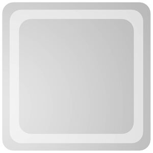 vidaXL Lustro łazienkowe LED przezroczysty 40 x 40 cm szkło hartowane