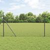vidaXL Spawana siatka ogrodzeniowa Szary 1.4 x 25 m