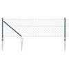 vidaXL Ogrodzenie z łańcucha z kolcami 10 x 0,6 m Stal pokryta PVC