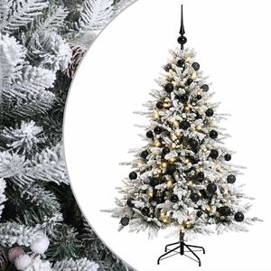 vidaXL Sztuczna choinka z bombką 120 cm 150 LED Ciepła biel