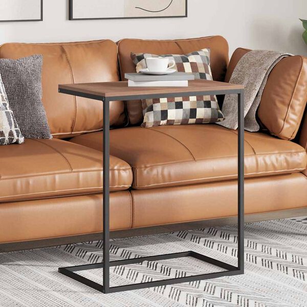 vidaXL Stolik boczny, czarny, 55x35x66 cm, materiał drewnopochodny