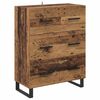 vidaXL Highboard z szufladą 2 pcs Stare drewno 69,5 x 34 x 180 cm