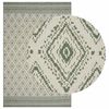 vidaXL Dywan strefowy Naturalny i zielony 160 x 230 cm PET