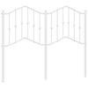 vidaXL Metalowe wymienne wezgłowie, białe, 120 cm