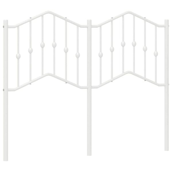 vidaXL Metalowe wymienne wezgłowie, białe, 120 cm