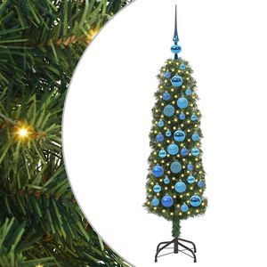 vidaXL Sztuczna choinka z podstawą Zielony 120 cm PVC, stal i plastik