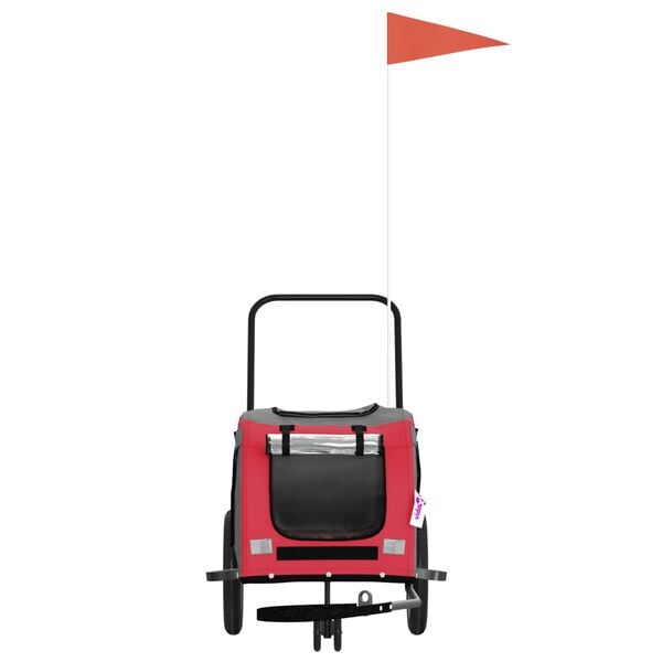 vidaXL Przyczepka rowerowa dla zwierząt, tkanina Oxford i żelazo